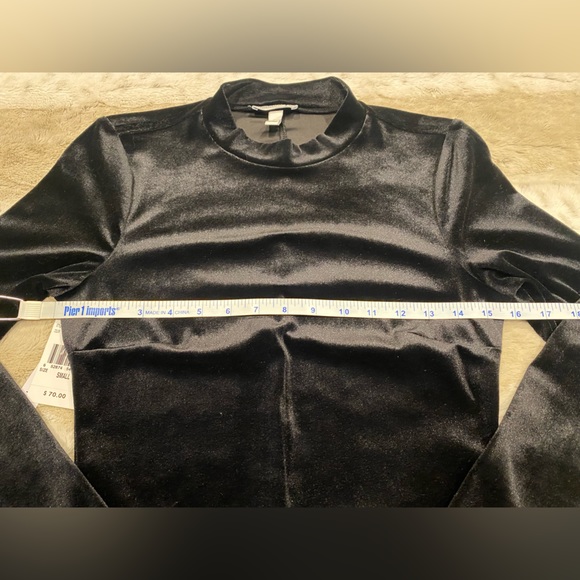 NWT💕Xtraordinary Lon Sleeve Mock Neck Rhinestone Trim Pullover Dress Size S - Picture 5 of 12